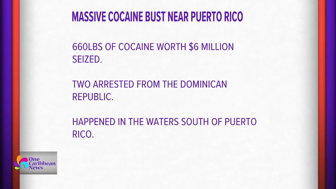 Massive Cocaine Bust Near Puerto Rico | One Caribbean Television